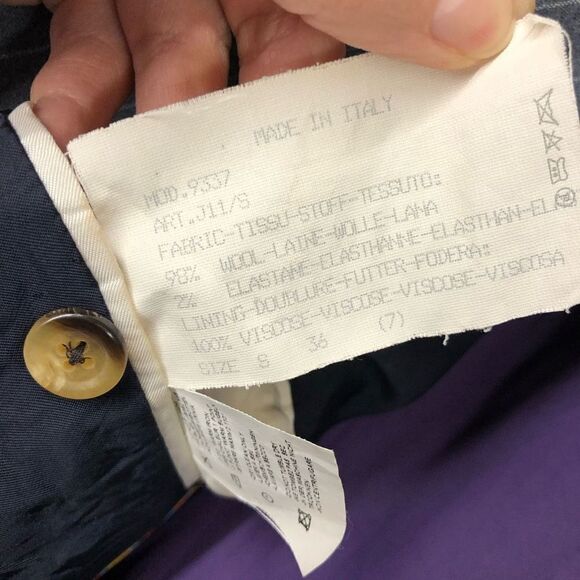 Vtg PAUL SMITH The Byard Wool Grey Pinstripe Blazer Suit Sz S - Picture 9 of 9